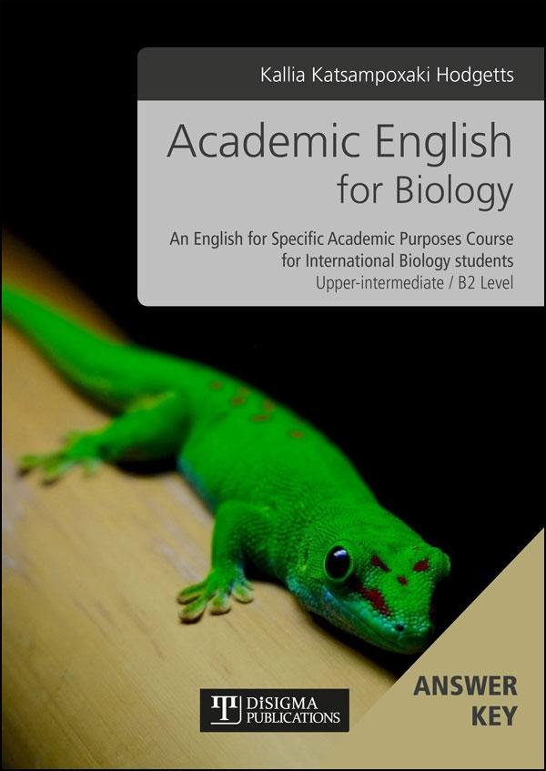 Academic English for Biology ANSWER KEY - Disigma Store