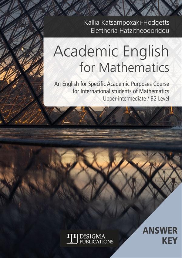 Academic English for Mathematics ANSWER KEY - Disigma Store