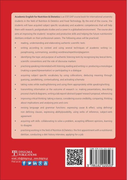 Academic English for Nutrition and Dietetics