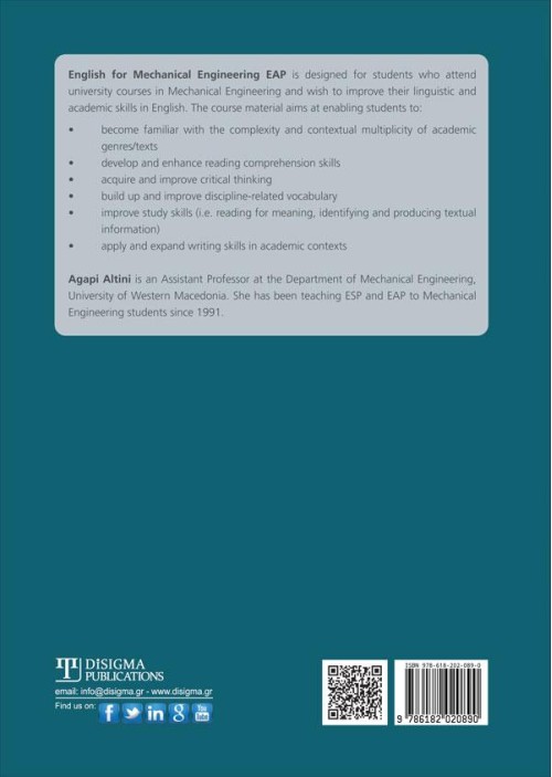 English for Mechanical Engineering EAP - Answer Key