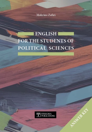 English for the students of Political Science - ANSWER KEY