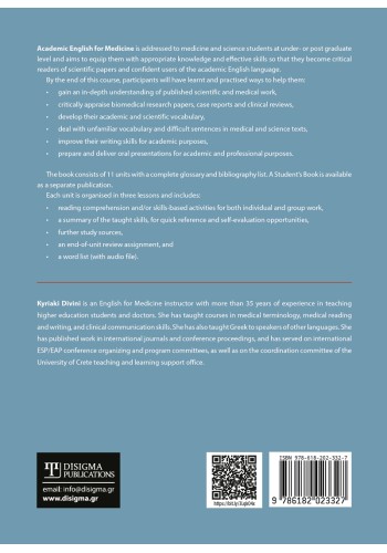 Academic English for Medicine - Teacher's Book