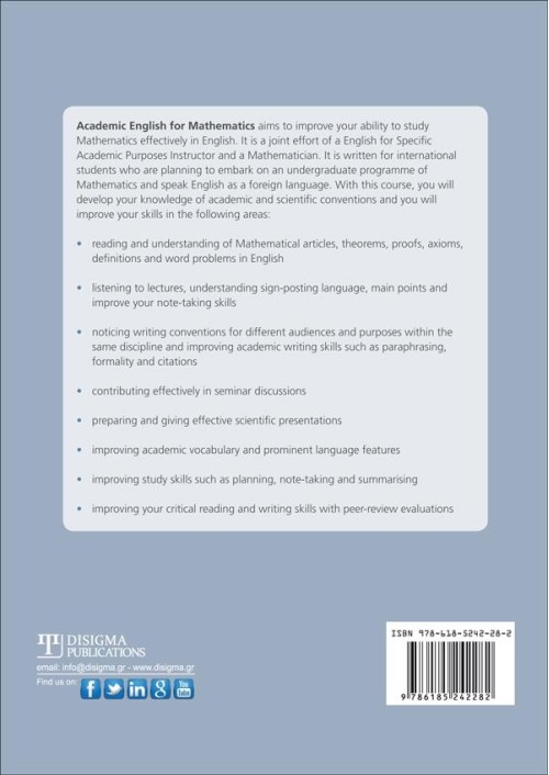 Academic English for Mathematics
