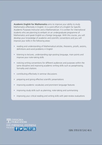 Academic English for Mathematics ANSWER KEY